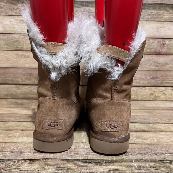 Ugg Brown Suede Valentina Winter Boots - Picture 8 of 11
